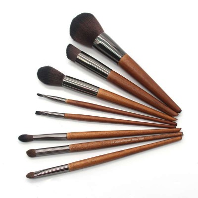 8Pcs Makeup Brushes Private label Powder Foundation Eye Shadow Eyebrow Crystal Professional Makeup Brush Set Kit